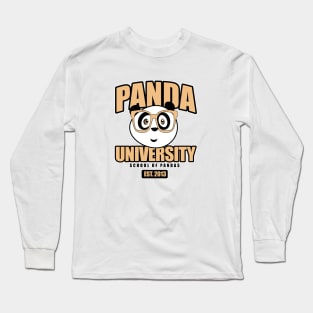 Panda University - Yellow Long Sleeve T-Shirt